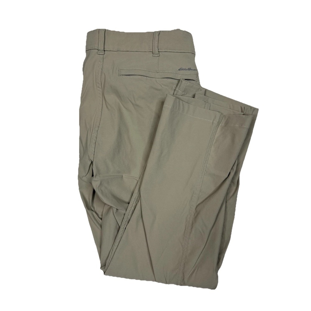 Eddie Bauer Travex Pants Mens 36x30 Khaki Stretch Hiking Travel‎ Outdoor